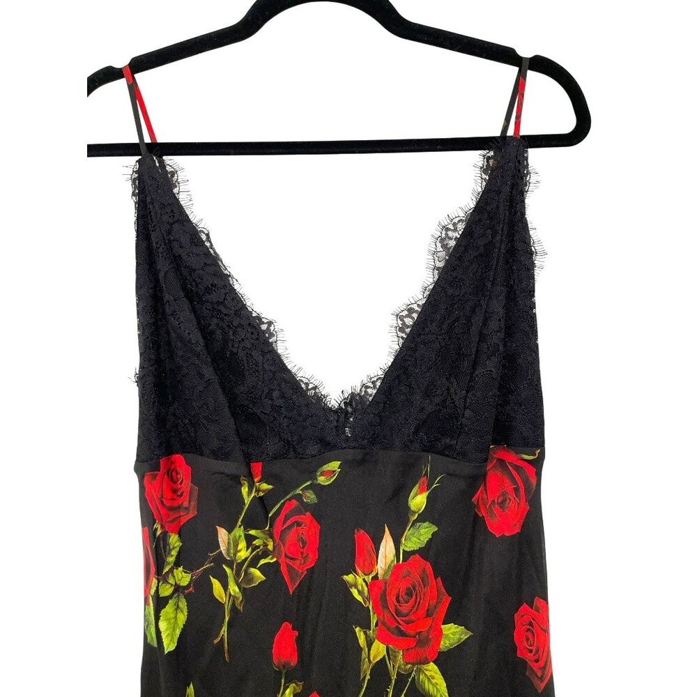 L'Agence Silk Floral Lace Susanna Slip Maxi Dress Size 12 NWT - Picture 4 of 7